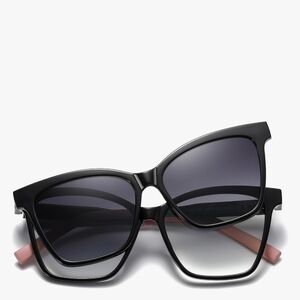 New Modern Black Magnetic Sunglasses